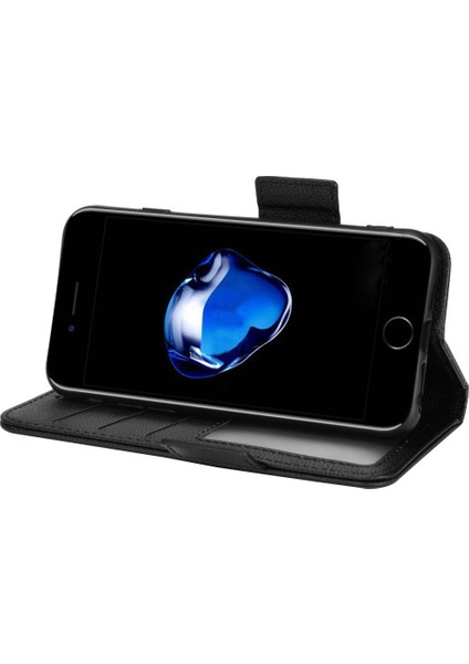 Iphone Se 2020/2022 Pu Deri Yan Toka Manyetik Kart Yuvaları Için Kılıf (Yurt Dışından)