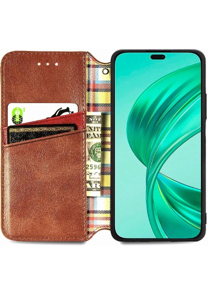 Onur X8B 4g Cüzdan Fonksiyonu Için Kılıf Zarif Iş Moda Tasarımı (Yurt Dışından) indirimleri