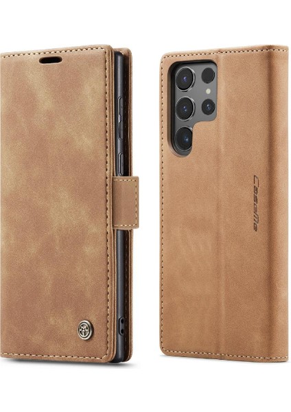 Mellow Shop Samsung Galaxy S24 Için Flip Case Ultra 5g Flip Folio Kitap Manyetik Kapatma (Yurt Dışından)