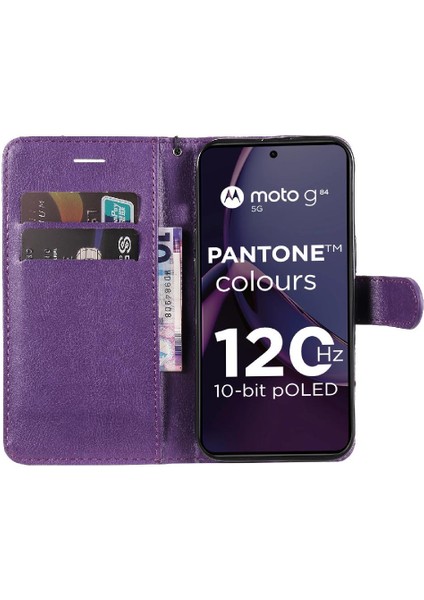 Motorola Moto G84 5g Iş Cüzdan Telefon Kılıfı Için Kart ile Flip Case (Yurt Dışından)