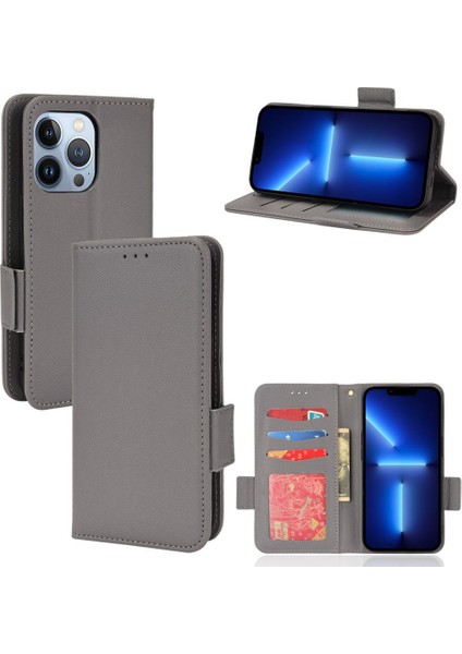 Iphone 15 Için Kılıf Pro Max Cüzdan Pu Deri Kart Yuvaları Tutucu Manyetik (Yurt Dışından)