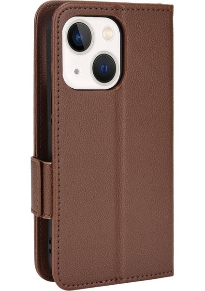 Iphone 14 Için Kılıf Pu Deri Cüzdan Manyetik Kart Yuvaları Tutucu Yan Toka (Yurt Dışından) modelleri