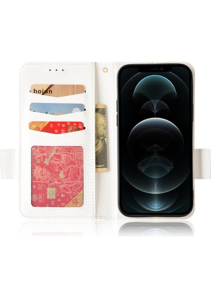 Iphone 12 Için Kılıf Pro Max Kart Yuvaları Tutucu Cüzdan Manyetik Yan Toka (Yurt Dışından)