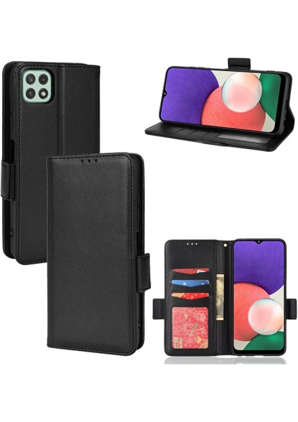 Samsung Galaxy A22 5g Için Kılıf Kart Yuvaları Tutucu Pu Deri Cüzdan Yan (Yurt Dışından) modelleri