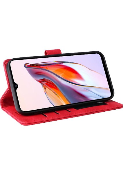 Xiaomi Redmi 12C Deri Kılıf Için Flip Case Darbeye Basit Iş (Yurt Dışından)