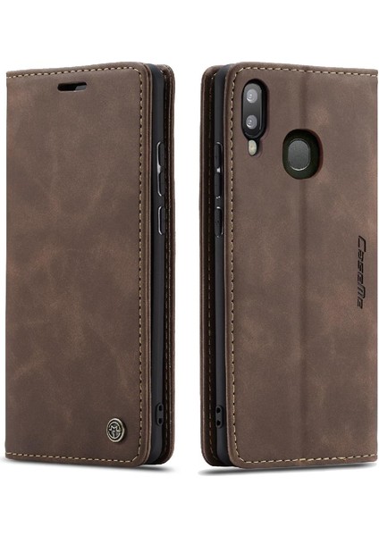 Samsung Galaxy A20 Için Flip CASE/A30/M10S Flip Folio Kitap Vintage Pu Kılıf (Yurt Dışından)