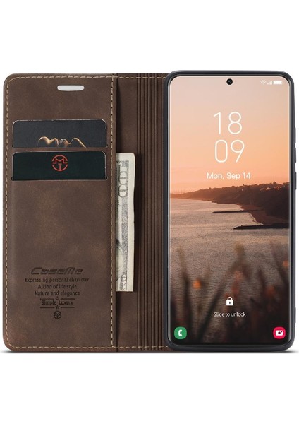 Samsung Galaxy S21 Ultra Kılıf Için Flip Case Kart Yuvası Kickstand Manyetik (Yurt Dışından) fiyatları