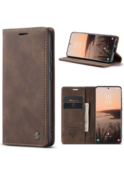 Samsung Galaxy S21 Ultra Kılıf Için Flip Case Kart Yuvası Kickstand Manyetik (Yurt Dışından) fırsatları