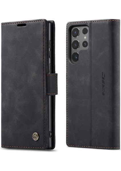 Mellow Shop Samsung Galaxy S24 Için Flip Case Ultra 5g Flip Folio Kitap Manyetik Kapatma (Yurt Dışından)