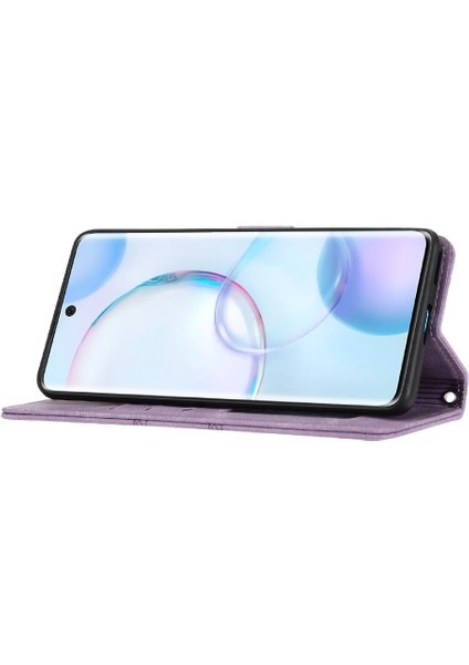 Onur Için Flip Case 50 Pro Cüzdan Kılıf Darbeye Koruyucu Pu Deri (Yurt Dışından)