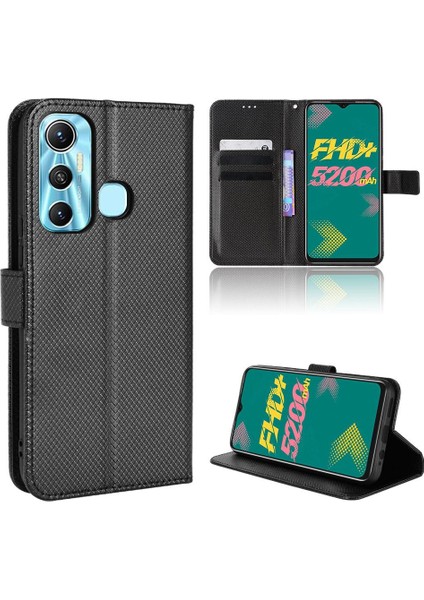 Infinix Sıcak 11 Kapak Kart Tutucu Manyetik Cüzdan Kickstand Için Kılıf (Yurt Dışından)