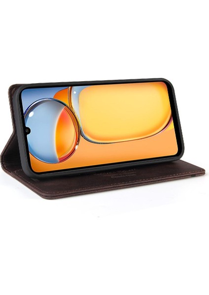 Xiaomi Redmi Için Kılıf Premium Kickstand Iki Kart Yuvaları Premium Deri (Yurt Dışından)