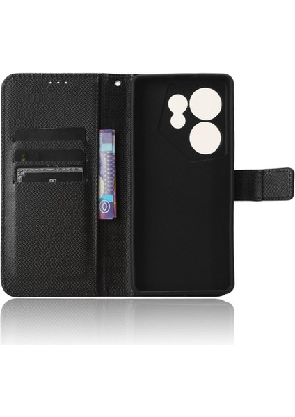 Tecno Camon 20 Premier 5g Manyetik Cüzdan Kickstand Kart Tutucu Için Kılıf (Yurt Dışından)