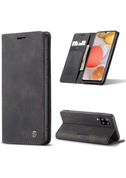 Samsung Galaxy Flip 5g Için Flip Case Vintage Pu Deri Cüzdan Kılıf Kartı (Yurt Dışından)