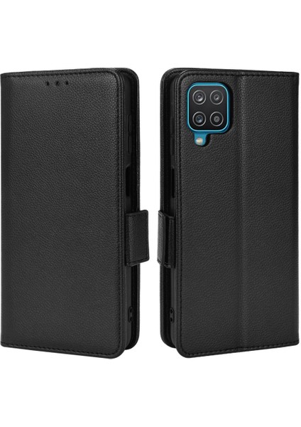 Samsung Galaxy A12 Yan Toka Cüzdan Kart Yuvaları Tutucu Pu (Yurt Dışından)
