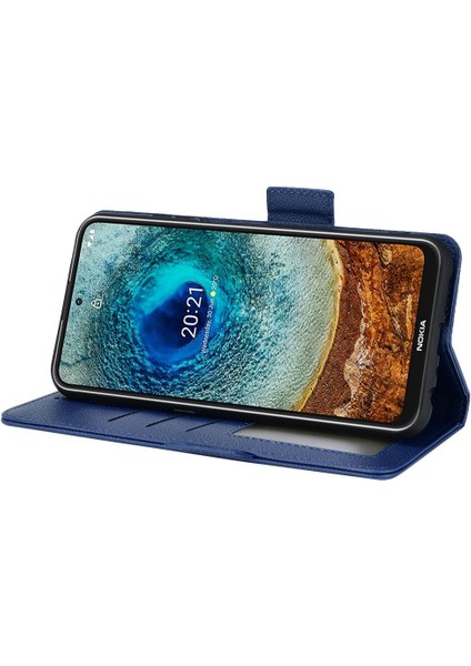Nokia X10 Için KILIF/X20 Cüzdan Kart Yuvaları Tutucu Manyetik Pu Deri Yan (Yurt Dışından) modelleri