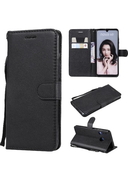 Huawei P30 Lite Iş Cüzdan Telefon Kılıfı Için Flip Case Klasik Katı (Yurt Dışından)