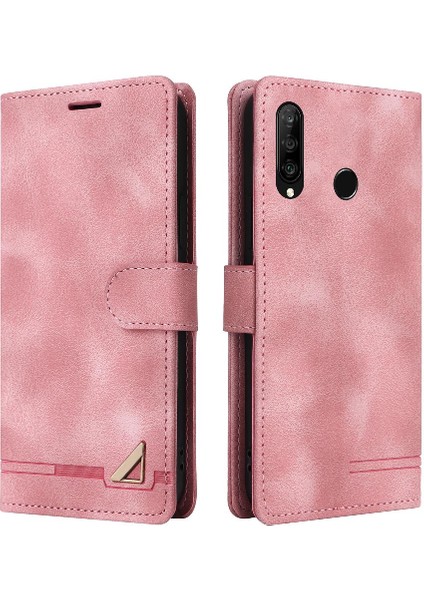 Huawei P30 Lite Için Flip Case Cüzdan Kılıf Darbeye Basit Flip (Yurt Dışından)