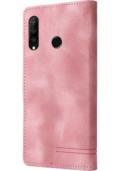 Huawei P30 Lite Için Flip Case Cüzdan Kılıf Darbeye Basit Flip (Yurt Dışından)