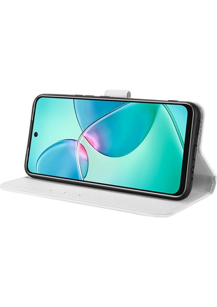 Infinix Sıcak 12 Oyun Için Kılıf Kickstand Manyetik Cüzdan Kapak Kart Tutucu (Yurt Dışından)