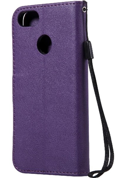 Huawei P9 Lite Mini Iş Cüzdan Telefon Kılıfı Için Flip Case Klasik Katı (Yurt Dışından) indirimleri