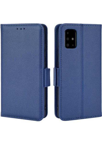 Samsung Galaxy A51 5g Için Kılıf Yan Toka Kart Yuvaları Tutucu Manyetik Pu (Yurt Dışından)