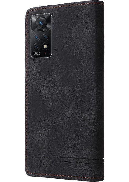 Xiaomi Redmi Not 11 Için Flip Case Pro Darbeye Kapak Çevirin Cüzdan Kılıf (Yurt Dışından)