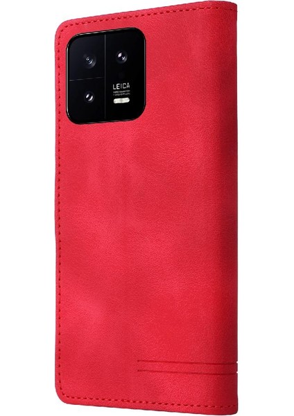 Mellow Shop Xiaomi 13 Için Flip Case Cüzdan Kapak Çevirin Kılıf Darbeye Basit (Yurt Dışından)