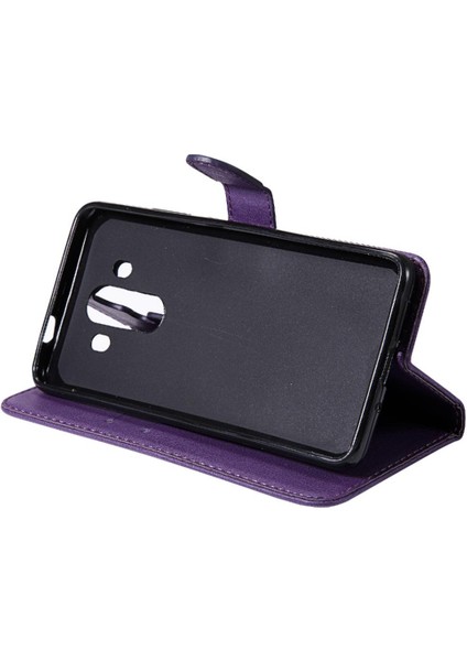 Huawei Mate 10 Pro Için Flip Case Klasik Katı Renk Kart Yuvası ile Yüksek (Yurt Dışından)