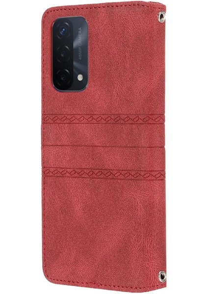 Oppo A93 5G/A74 5g Kickstand Darbeye Koruyucu Manyetik Için Flip Case (Yurt Dışından)