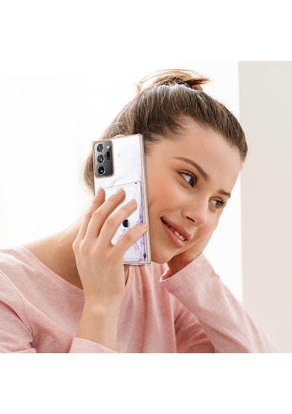 Samsung Galaxy Not 20 Için Kılıf Ultra Yumuşak Tpu Tampon Ince Cüzdan Kart (Yurt Dışından)