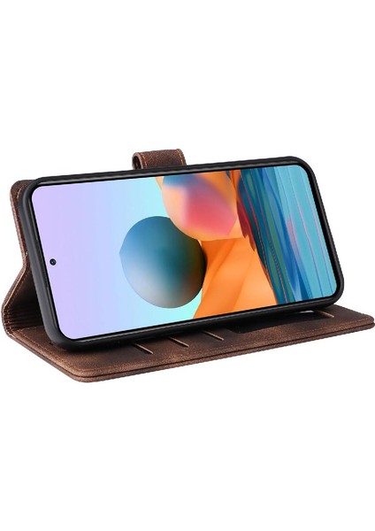 Xiaomi Redmi Not 10 Için Flip Case Pro Cüzdan Darbeye Deri Kılıf (Yurt Dışından)
