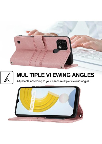 Realme C11 2021 Cüzdan Kılıf Için Flip Case Darbeye Koruyucu Manyetik (Yurt Dışından)