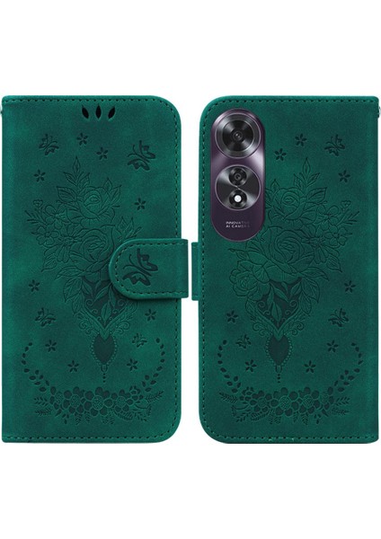 Oppo A60 4g Kart Yuvaları Için Kılıf Flip Pu Deri Kapak Kickstand Cüzdan (Yurt Dışından)