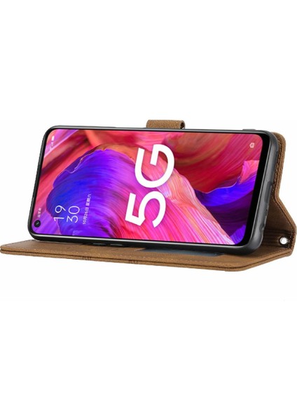 Oppo A93 5G/A74 5g Kickstand Darbeye Koruyucu Manyetik Için Flip Case (Yurt Dışından)