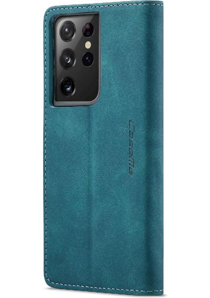 Samsung Galaxy S21 Ultra Kılıf Için Flip Case Kart Yuvası Kickstand Manyetik (Yurt Dışından) fırsatları