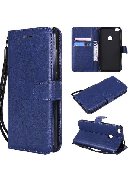Huawei P8 Lite Klasik Düz Renk Iş Cüzdan Telefon Için Flip Case (Yurt Dışından)