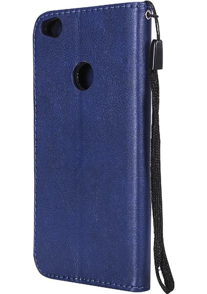 Huawei P8 Lite Klasik Düz Renk Iş Cüzdan Telefon Için Flip Case (Yurt Dışından)