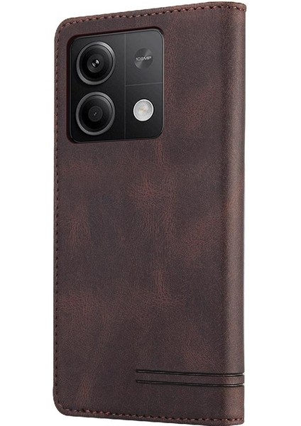 Xiaomi Redmi Için Not 13 4g Iki Kart Yuvaları Premium Deri Kickstand (Yurt Dışından)