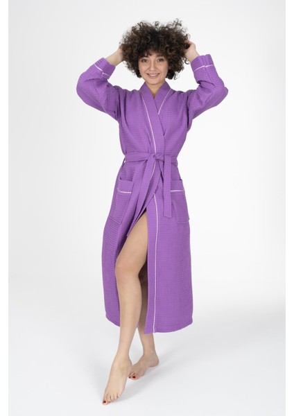 Kaos Serisi Kimono Yaka Pike Bornoz Sabahlık