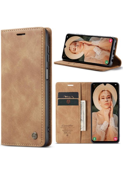 Mellow Shop Samsung Galaxy A15 Için Flip Case 4g/5g Manyetik Kapatma Darbeye Vintage (Yurt Dışından)