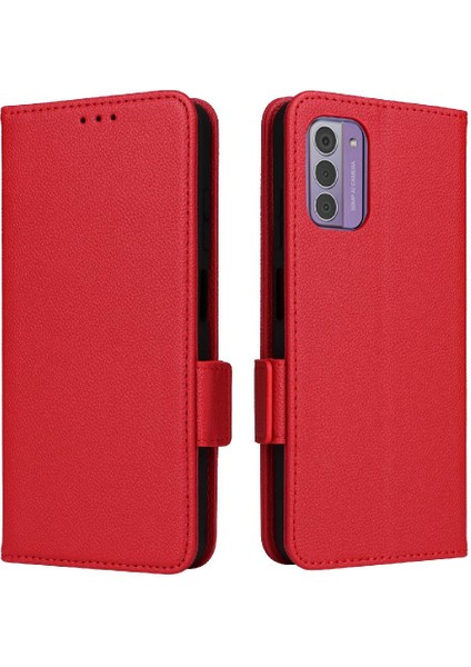 Nokia G42 5g Kart Yuvaları Tutucu Manyetik Cüzdan Yan Toka Pu (Yurt Dışından)