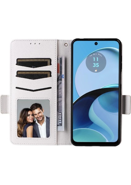 Motorola Moto G14 4g Kart Yuvaları Tutucu Pu Deri Manyetik Cüzdan (Yurt Dışından) modelleri