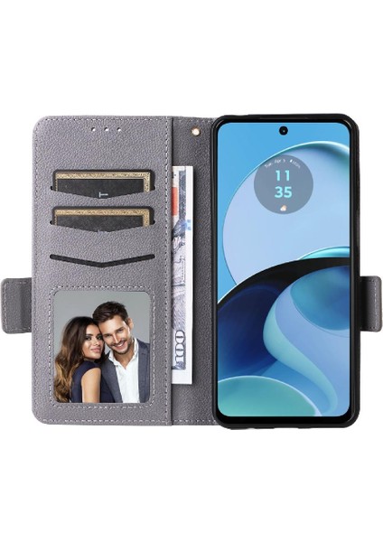 Motorola Moto G14 4g Kart Yuvaları Tutucu Pu Deri Manyetik Cüzdan (Yurt Dışından) modelleri