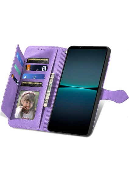 Sony Xperia 1 Iv Flip Fermuar Tarzı Cüzdan Iş Çoklu Kart Için Kılıf (Yurt Dışından)