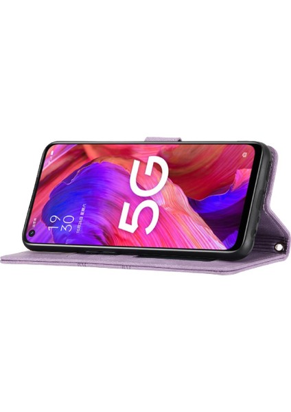 Oppo A93 5G/A74 5g Kickstand Darbeye Koruyucu Manyetik Için Flip Case (Yurt Dışından)