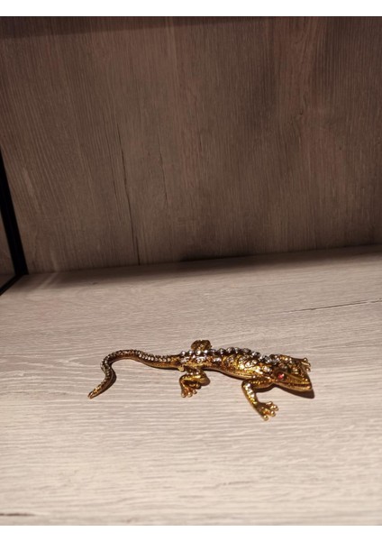 Swarovski Taşlı Kertenkele Mücevherlik / Dekoratif Biblo