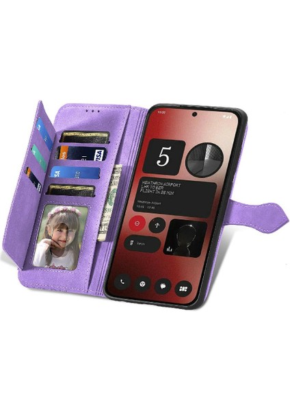 Nothing Telefon 2A Iş Çoklu Kart Yuvası Cüzdan Çok Renkli Flip (Yurt Dışından)