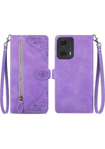 Motorola Moto G24 4G/G04 4g Çoklu Kart Yuvası Çok Renkli Flip Case (Yurt Dışından)