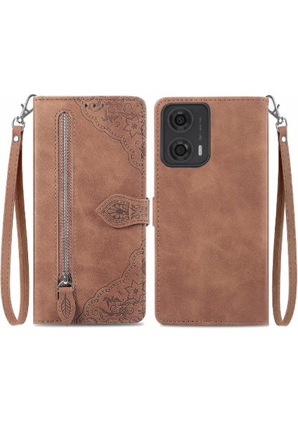 Motorola Moto G24 4G/G04 4g Çoklu Kart Yuvası Çok Renkli Flip Case (Yurt Dışından)